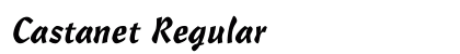 Castanet Regular Font Preview