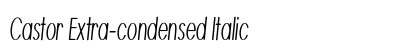 Castor Extra-condensed Italic font free download