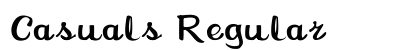 Casuals Regular font free download