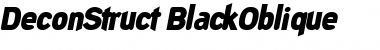 DeconStruct-BlackOblique Regular Font