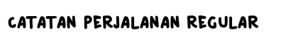 Catatan Perjalanan Regular Font Preview