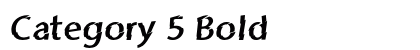 Category 5 Bold font free download