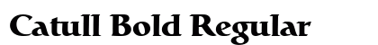 Catull Bold Regular Font Preview