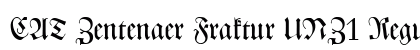 CAT Zentenaer Fraktur UNZ1 Regular font free download