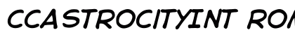 CCAstroCityInt RomanItalic preview