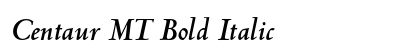 Centaur MT Bold Italic font free download