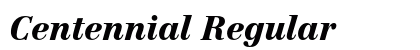 Centennial Regular font free download