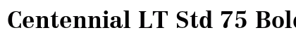 Centennial LT Std 75 Bold font free download