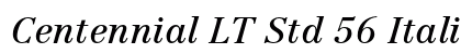 Centennial LT Std 56 Italic font free download