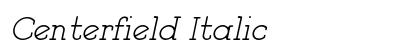 Centerfield Italic Preview