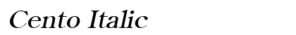 Cento Italic font free download