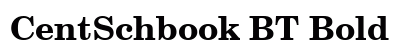 CentSchbook BT Bold font free download