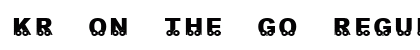 KR On The Go Regular font free download