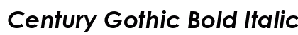 Century Gothic Bold Italic font free download