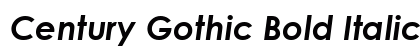 Century Gothic Bold Italic Preview