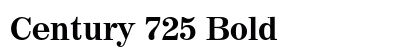 Century 725 Bold font free download