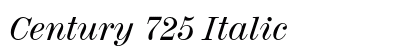 Century 725 Italic Preview