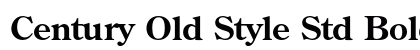Century Old Style Std Bold Preview