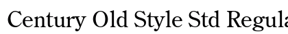 Century Old Style Std Regular Preview