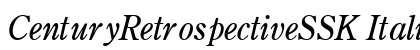 CenturyRetrospectiveSSK Italic Preview