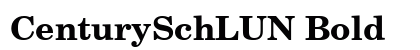 CenturySchLUN Bold Preview