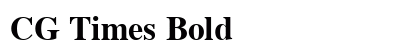 CG Times Bold Preview