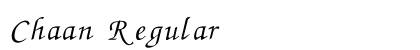 Chaan Regular font free download