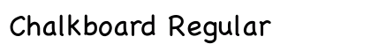 Chalkboard Regular font free download