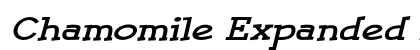 Chamomile Expanded Italic Preview