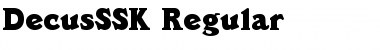 DecusSSK Regular Font