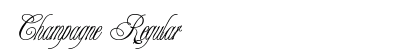 Champagne Regular Font Champagne Regular Font Preview