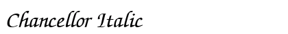 Chancellor Italic font free download