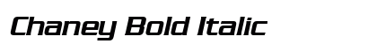 Chaney Bold Italic preview Chaney Bold Italic preview
