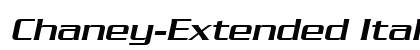 Chaney-Extended Italic Preview