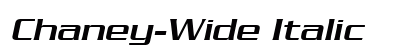 Chaney-Wide Italic Preview