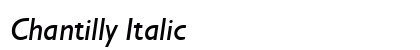 Chantilly Italic Preview