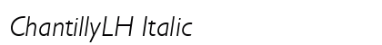 ChantillyLH Italic Preview