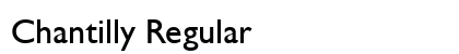 Chantilly Regular font free download