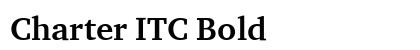 Charter ITC Bold font free download