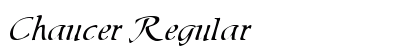 Chaucer Regular Font Preview