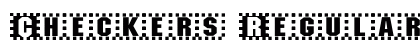 Checkers Regular Font Preview