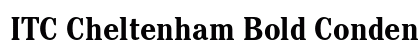 ITC Cheltenham Bold Condensed font free download