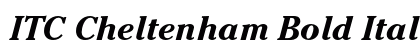 ITC Cheltenham Bold Italic font free download