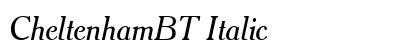 CheltenhamBT Italic font free download