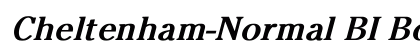 Cheltenham-Normal BI Bold Italic font free download