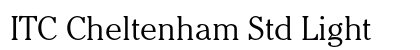 ITC Cheltenham Std Light font free download