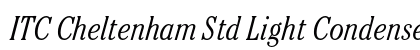 ITC Cheltenham Std Light Condensed Italic Preview