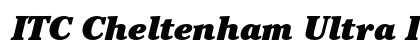ITC Cheltenham Ultra Italic font free download