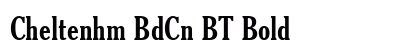 Cheltenhm BdCn BT Bold Preview