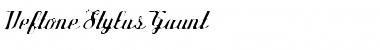 Deftone Stylus Gaunt Regular Font